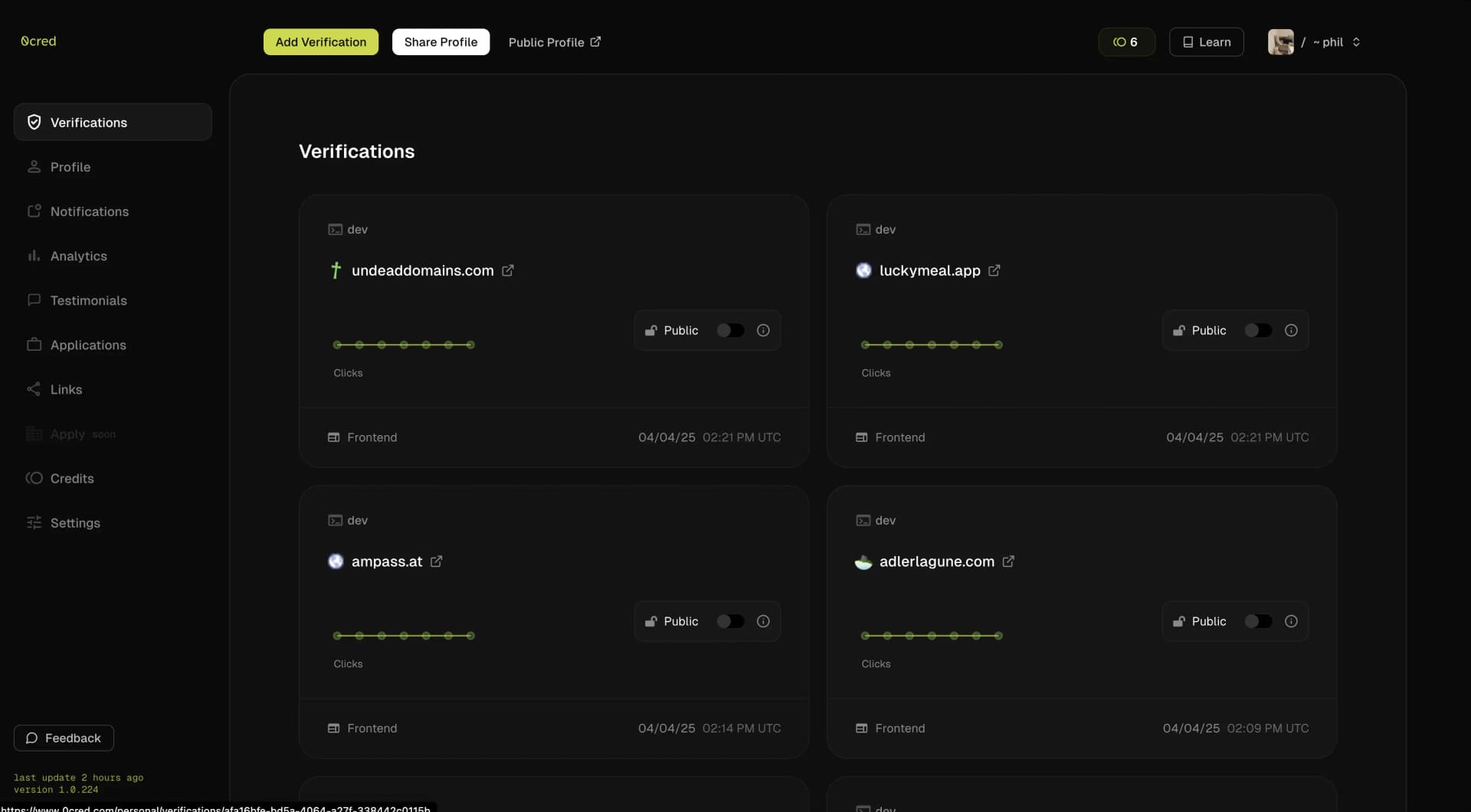 Arbeitgeber-Interface