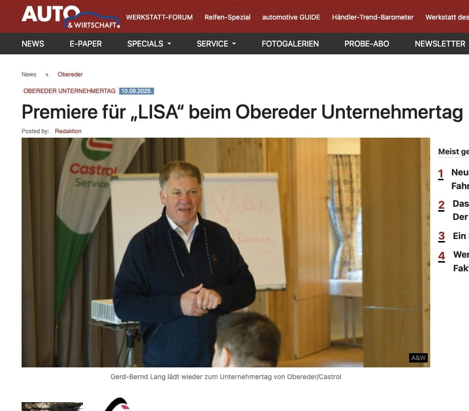 LISA Live-Produktdemo Deadline-Kontext